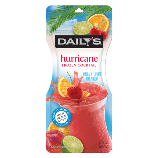 Daily's Hurricane Frozen Cocktail Single 10oz Pouch 5% ABV