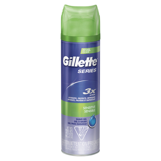 Gillette TGS Series Men's Sensitive Shave Gel 7oz