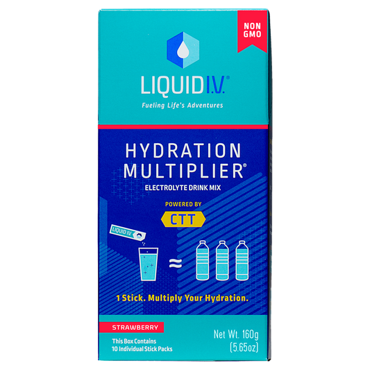 Liquid I.V. Hydration Multiplier Electrolyte Drink Mix Powder Strawberry 10ct Box