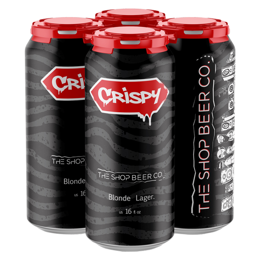 The Shop Beer Co. Crispy Blonde Lager 4pk 16oz Can