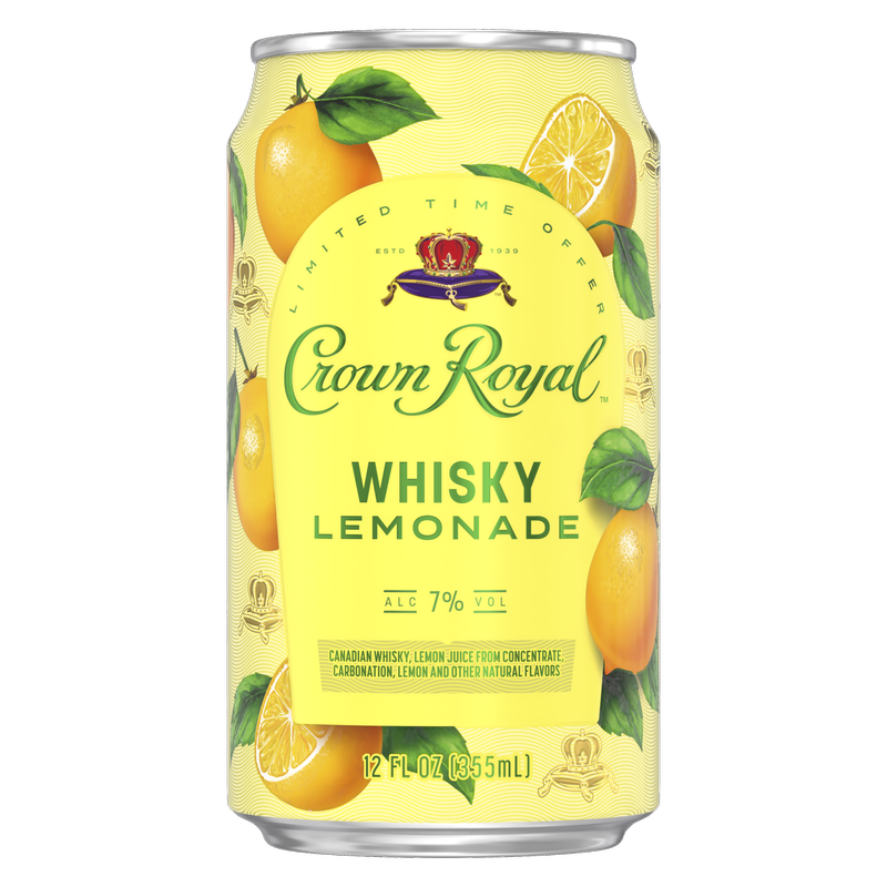 Crown Royal Whisky Lemonade Cocktail 4pk 12oz 7% ABV