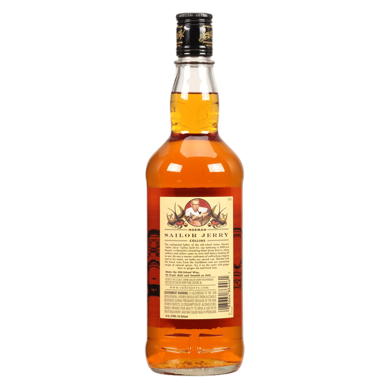 Sailor Jerry Rum Spiced 750ml (92 Proof)