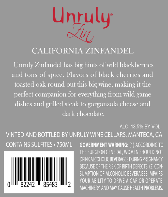 Unruly Zinfandel 750ml