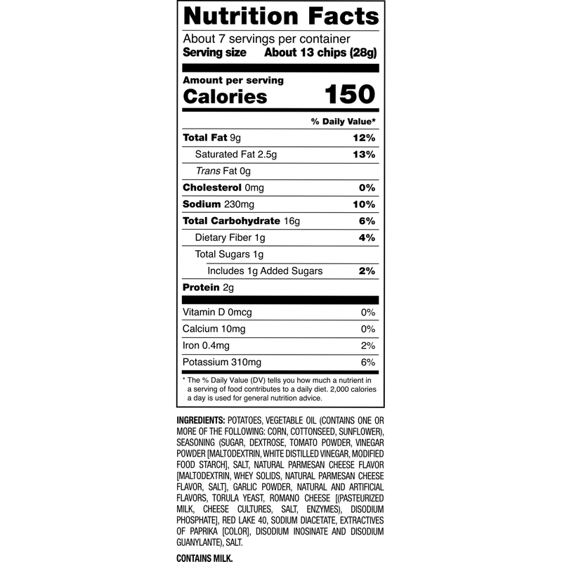 Herr's Tomato Pie Ripple Chips, 7 oz