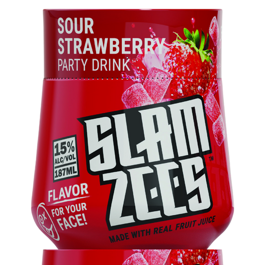 Slamzees Sour Strawberry 187ml 15% ABV