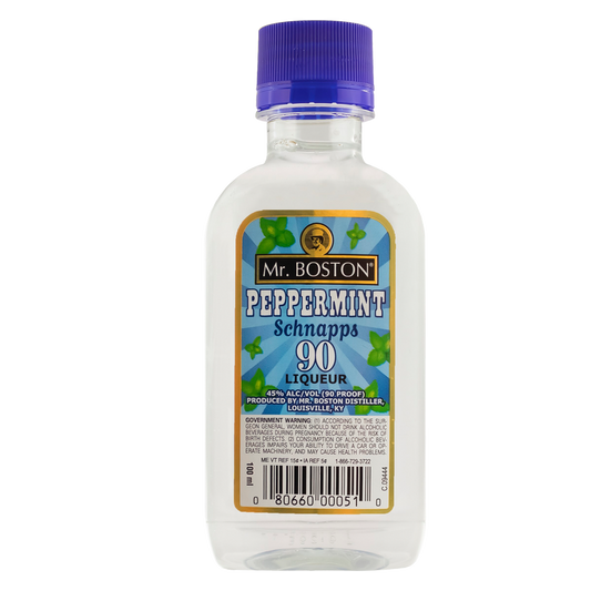 Mr. Boston Peppermint Schnapps 90 Proof 100ml