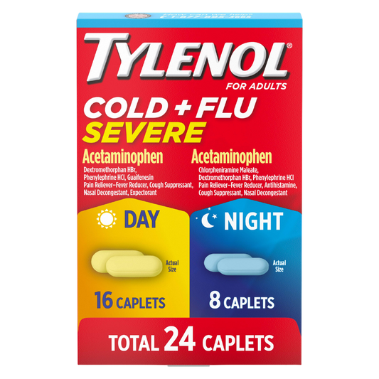 Tylenol Severe Cold + Flu Day & Night Caplets 24ct
