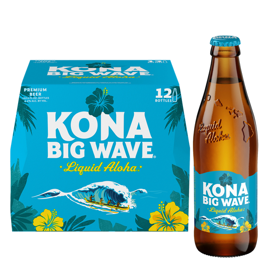 Kona Big Wave Premium Beer 12pk 12oz Bottles 4.4% ABV