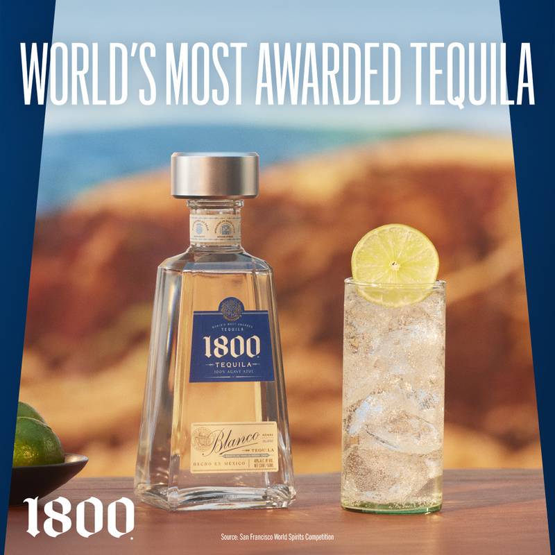 1800 Tequila Blanco 200ml (80 Proof)