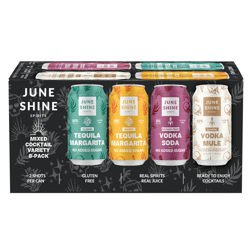 JuneShine Mixed Cocktail Variety 8pk 12oz Can 10% ABV