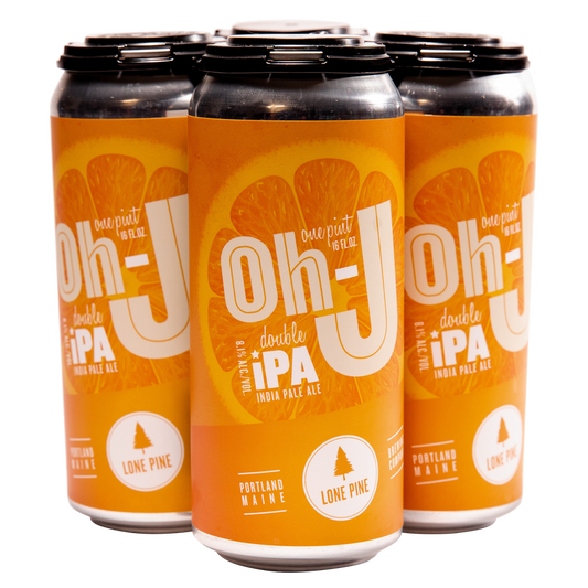 Lone Pine Oh-J Double IPA 4pk 16oz Can 8.1% ABV