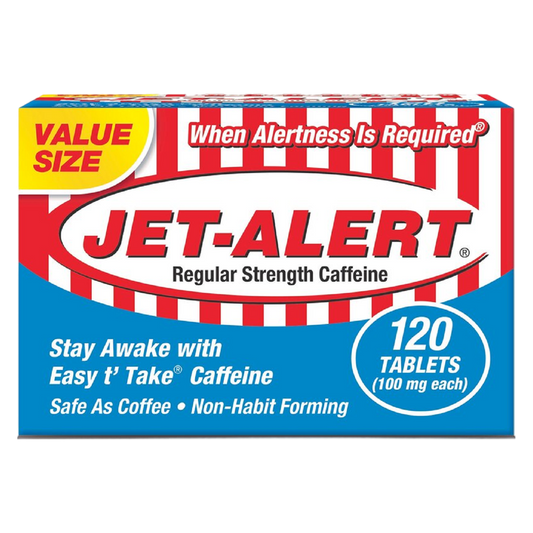 Jet-alert Regular Strength Caffeine Tablets 120 ct
