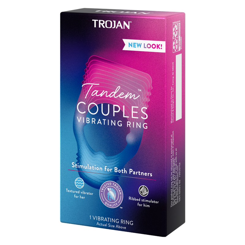 Trojan Vibrations Tandem Couples Vibrating Ring 1ct