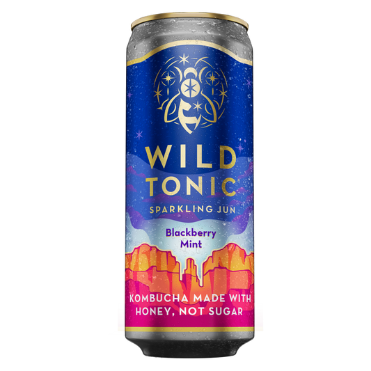 Wild Tonic Blackberry Mint Kombucha 12oz Can