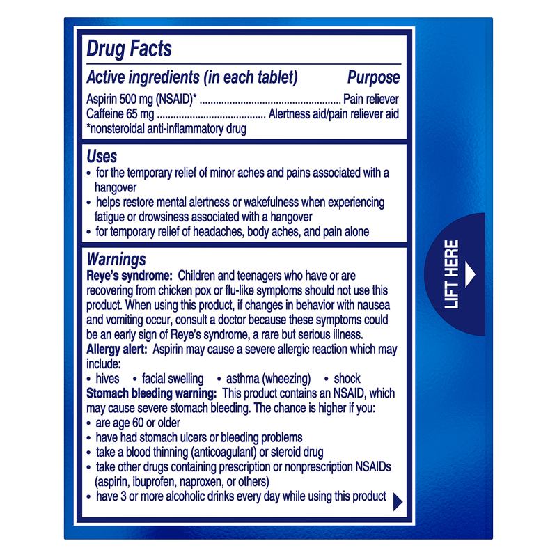 Alka-Seltzer Hangover Relief Effervescent Tablets, 20ct