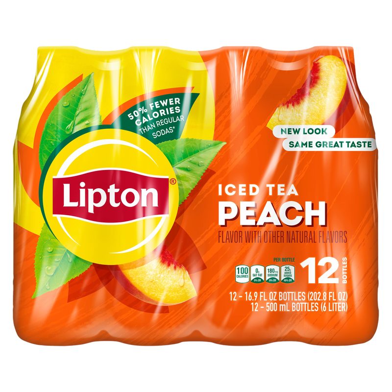 Lipton Iced Peach Tea 12pk 16.9oz Btl