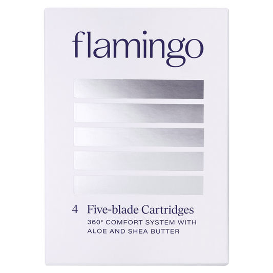 Flamingo Women's 5-Blade Razor Refill Cartridges 4ct