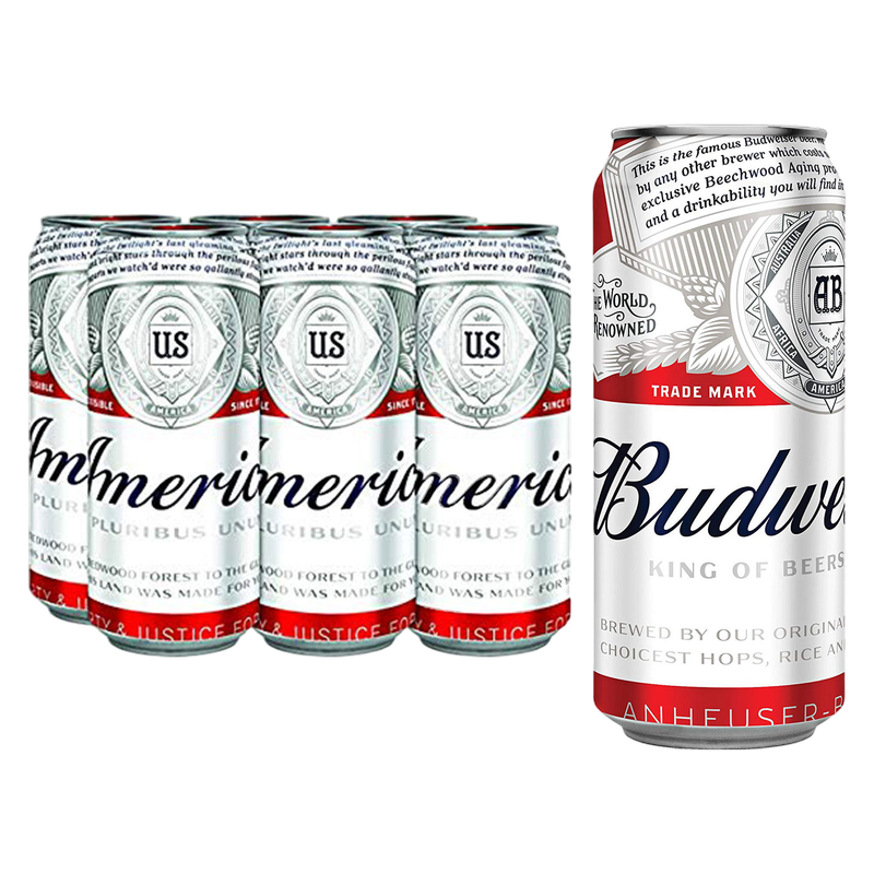 Budweiser 6pk 16oz Can 5.0% ABV