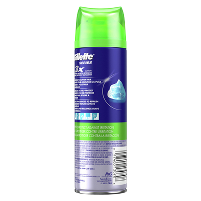 Gillette TGS Series Men's Sensitive Shave Gel 7oz