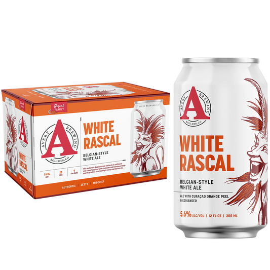 Avery White Rascal 6pk 12oz Can 5.6% ABV