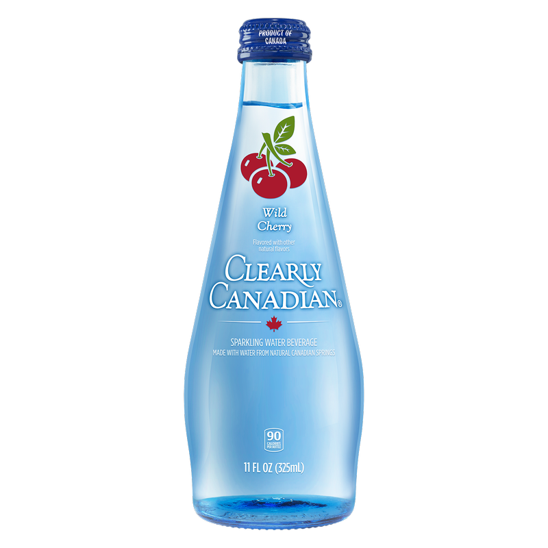 Clearly Canadian Wild Cherry 11oz Glass Bottle