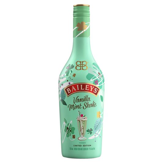 Baileys Vanilla Mint Shake Irish Cream Liqueur 750ml (34 Proof)