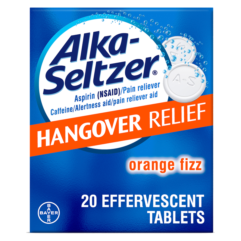 Alka-Seltzer Hangover Relief Effervescent Tablets, 20ct
