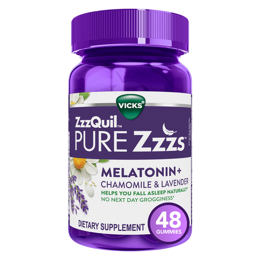 Vicks ZzzQuil PureZzzs Melatonin Gummies 48ct