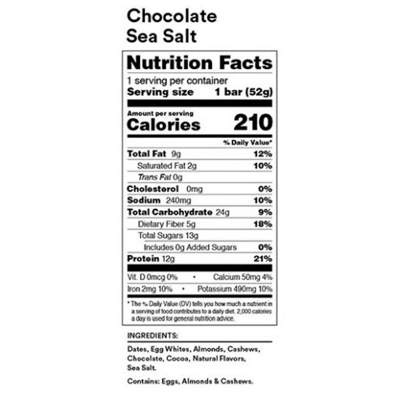 RX Bar Chocolate Sea Salt, 1.8 oz