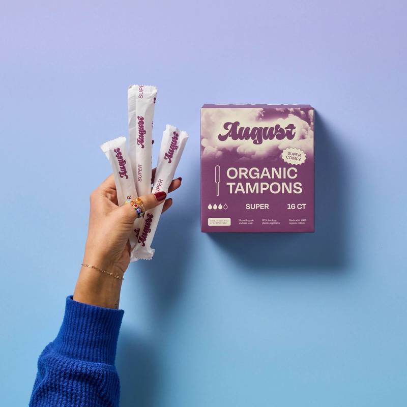 August Super Organic Tampons 16ct