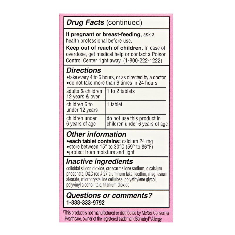 Goodnow Allergy Relief Diphenhydramine HCl 100 tablets