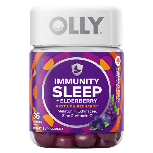 OLLY Immunity Sleep + Elderberry Gummies Midnight Berry 36ct