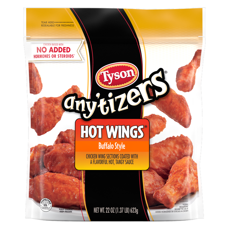 Tyson Any'tizers Frozen Buffalo Style Hot Wings 22oz