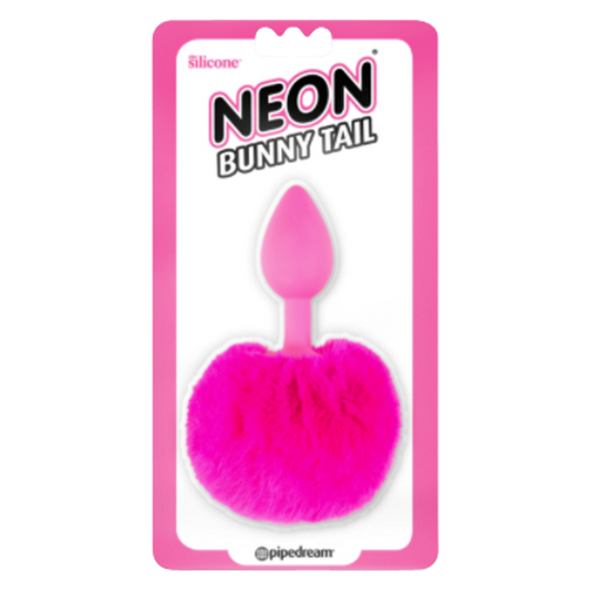 Neon Pink Bunny Tail