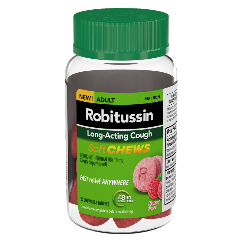 Robitussin Long Acting Cough Soft Chews 20ct