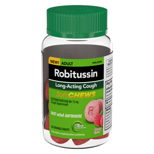 Robitussin Long Acting Cough Soft Chews 20ct