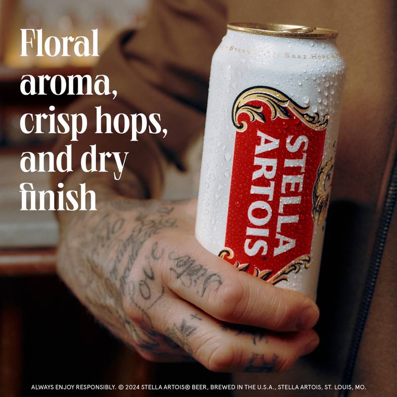 Stella Artois 4pk 16oz Can 5% ABV