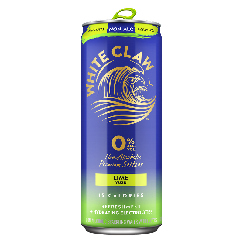 White Claw 0% Lime Yuzu Single 12oz Can