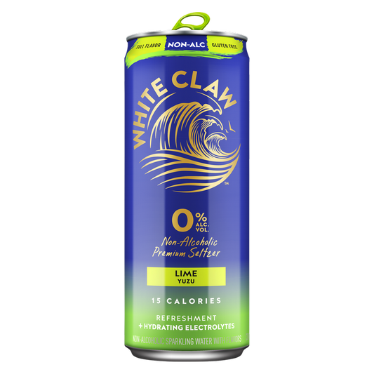 White Claw 0% Lime Yuzu Single 12oz Can