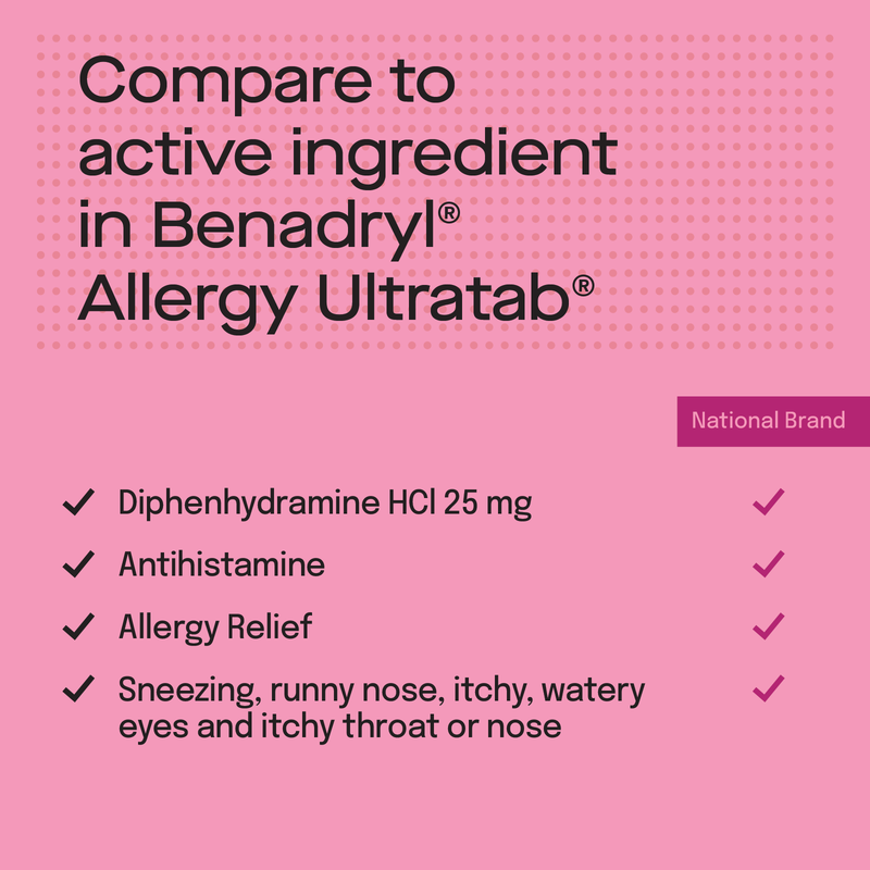Goodnow Allergy Relief Diphenhydramine HCl 100 tablets