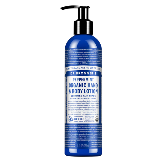 Dr. Bronner's Peppermint Organic Hand and Body Lotion 8oz