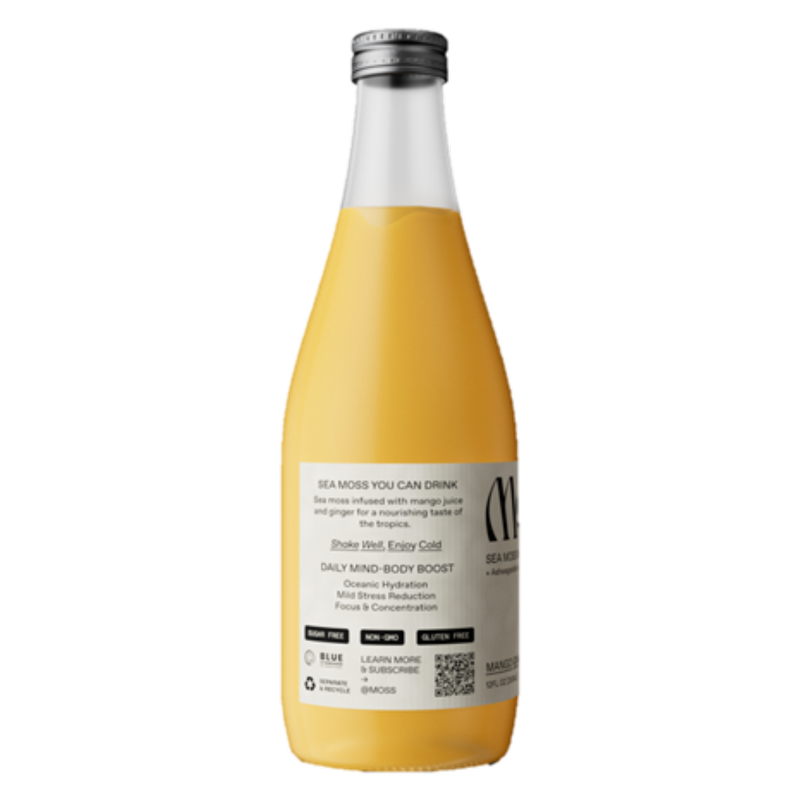 MOSS Mango Ginger Sea Moss Beverage 12oz Btl