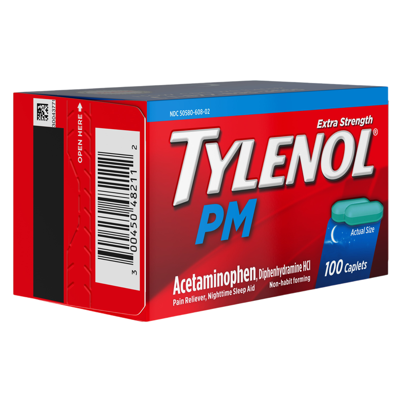 Tylenol PM Extra Strength Caplets, 100 Count