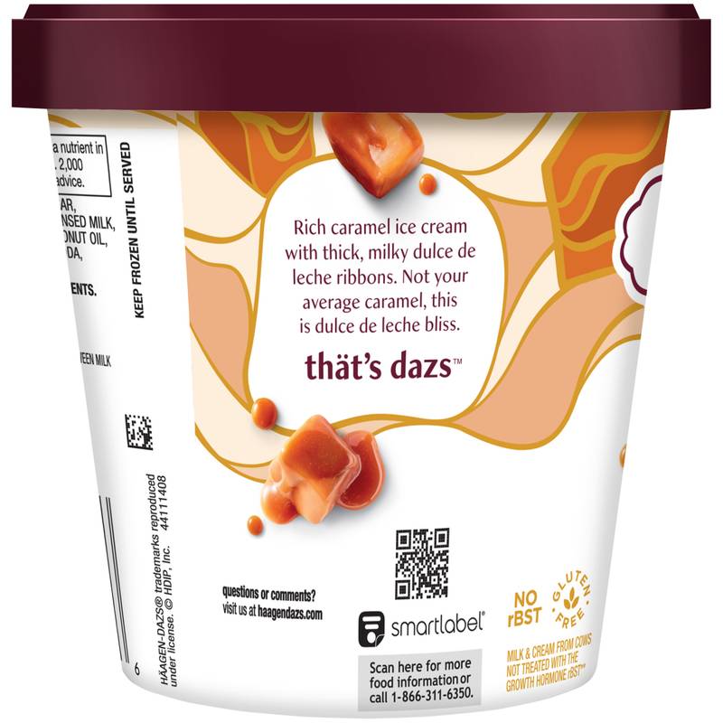 Haagen-Dazs Dulce De Leche Ice Cream, 14oz.