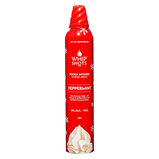 Whipshots Peppermint Vodka Infused Whipped Cream 200ml 10% ABV