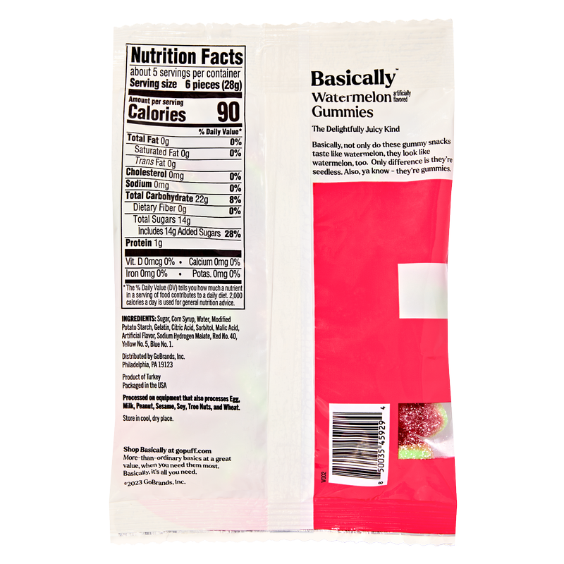 Basically Gummy Watermelon Slices 5oz