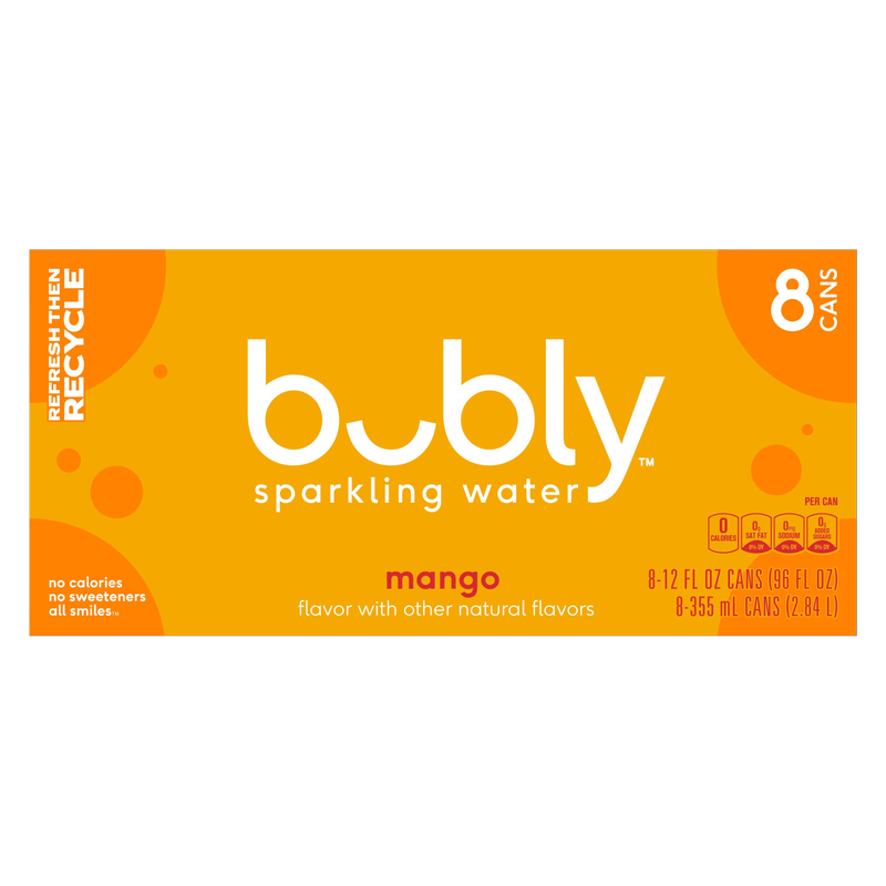 Bubly Mango 8pk 12oz Can