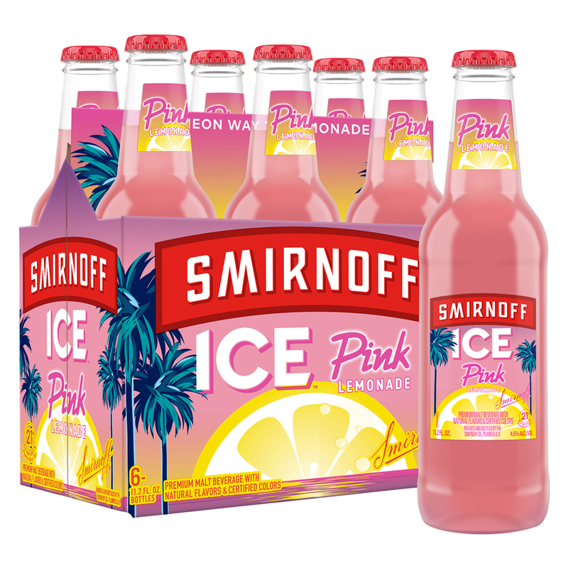 Smirnoff Ice Pink Lemonade 6pk 11.2oz Btl