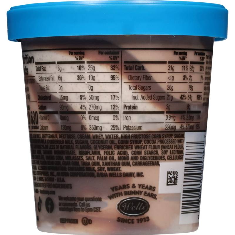 Blue Bunny Cookies & Cream Soft Pint 16 oz