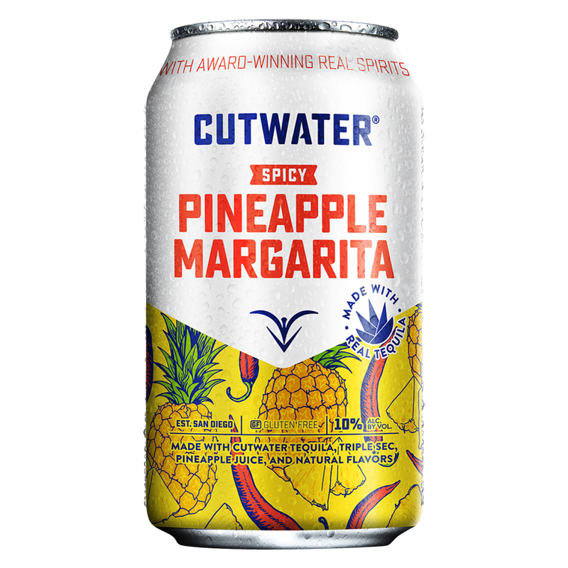 Cutwater Spicy Pineapple Margarita 4pk 12oz 10% ABV